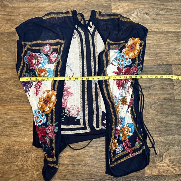 Anthropologie Moth Floral Bird Print Cardigan S/M - Picture 5 of 6